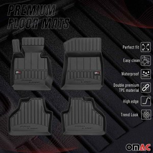 BMW X3 Floor Mat - Omac - Premium TPE - Black - '11-'17
